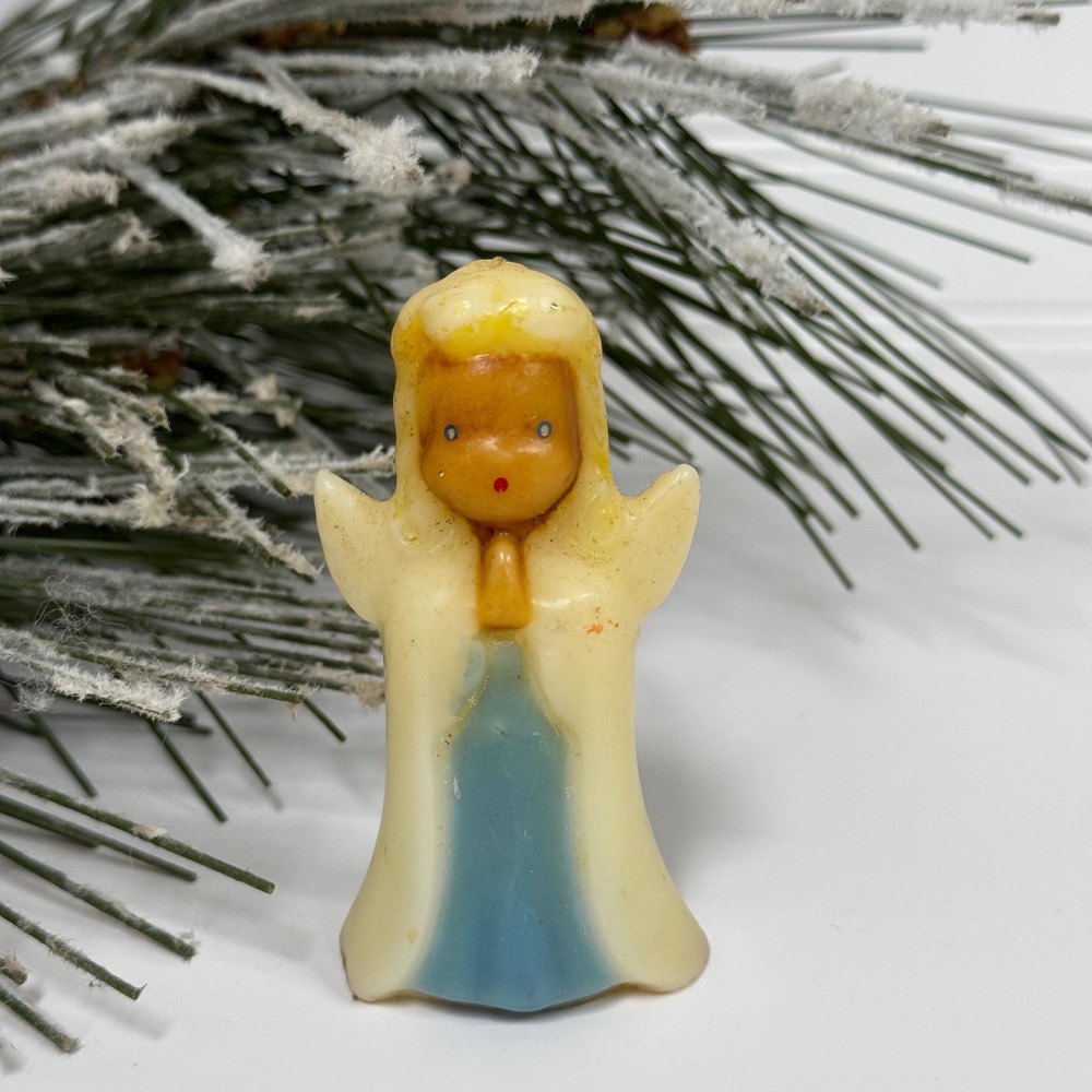 Vintage Angel Gurley Candle: Christmas Winter Decor